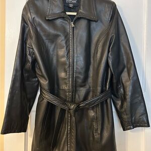 New York & Company Black Leather Jacket for Women
